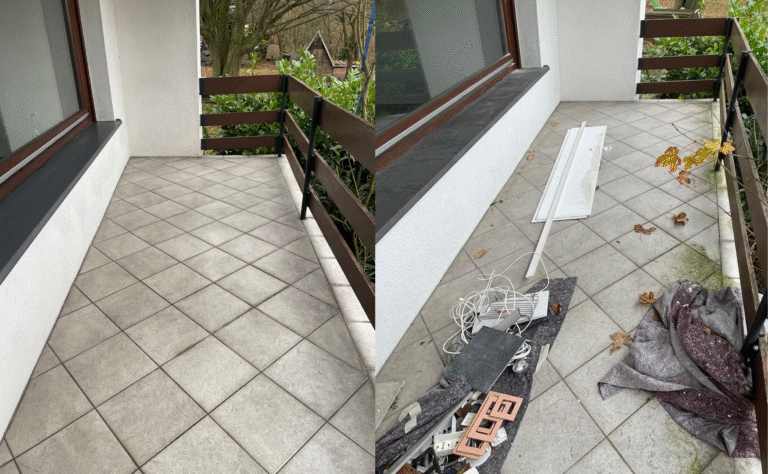 Balkon Reinigung